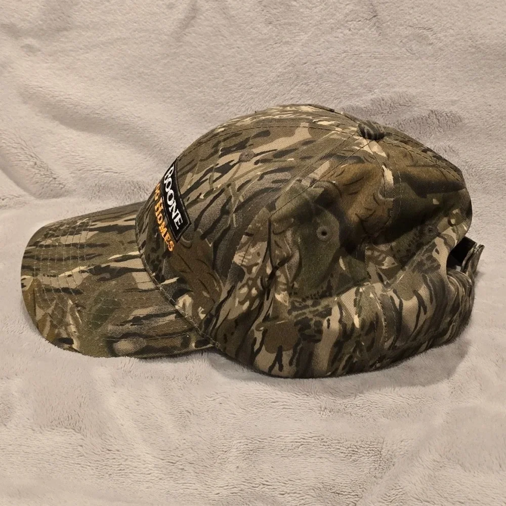 Daniel Boone Quality Log Homes Camo Hunting‎ Hat Adjustable Cap